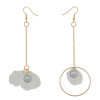 E-4150 3 Styles Gold Color Big Round Circle Pearl Drop Earrings for Women Bridal Wedding Party Jewelry