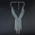 N-6862 Fashion Silver Gold Plated Crystal Tassel Pendant Chain Drop Long  Necklaces for Women Jewelry