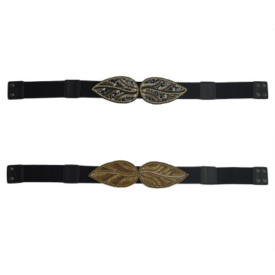 N-6864 2 Colors Fashion PU leather European Style Glod Black Plated Sexy Belt Waist for Women Jewelry