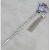 F-0426 5 color Vintage Silver Plated Alloy Hairpin Fashion Ethnic Tribal Rhinestone Peacock Headwear for Women Hair Jewelry