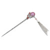 F-0425 5color Vintage Silver Plated Alloy Hairpin Fashion Ethnic Tribal Rhinestone Peacock Headwear for Women Hair Jewelry