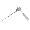 F-0425 5color Vintage Silver Plated Alloy Hairpin Fashion Ethnic Tribal Rhinestone Peacock Headwear for Women Hair Jewelry
