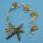 F-0422 * Fashion Romantic Party Hair Accessories Gold plated Pearl Beads Starfish Hairpin Hair Clip for Women Girls Jewelry