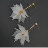 E-4149 3 Style Drop Dangle Earring Flower Pendant Long Shiny Gold Alloy Ear Earrings for Women