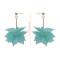 E-4149 3 Style Drop Dangle Earring Flower Pendant Long Shiny Gold Alloy Ear Earrings for Women
