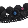 N-5018 1 Colors European Vintage Black Natural beads Necklaces Inlay Flower Crystal Pendant Necklace For Women Jewelry