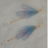 E-4148 2 Colors New Arrived Gold Alloy Diamante Crystal Chain Wing Pendant Charm Ear For Women Earring  Jewelry