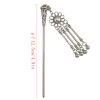 F-0434 3 Styles Vintage Silver Long Tassel Hair Sticks for Women Lady Hairpins Jewelry Hair Accessories