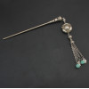 F-0434 3 Styles Vintage Silver Long Tassel Hair Sticks for Women Lady Hairpins Jewelry Hair Accessories
