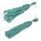 E-4157 7 Colors Gold Alloy Beads Chain Tassel Drop Dangle Pendant For Charm Women Jewelry