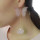 E-4156 2 Style New Fashion Gold Alloy Butterfly pearl Feather tassels Chain Charm Drop Earring For Women  Jewelry
