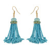 E-4158 7 colors Boho Style Shiny Alloy  Diamante Beads Chain Tassel Pendant Charm Women Jewelry