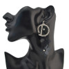 E-4155 Fashion Luxury Crystal Rhinestone Lace Charm Drop Stud Earring for Women Jewelry