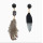 E-4163 New Gold Alloy Diamante Feather Drop Dangle Pendant Earrings For Women Charm Jewelry