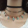 N-6873 2 Styles 3Pcs/Set Black Leather Choker Necklaces with Feather Women Boho Beads Statement Necklace Fashion Jewelry