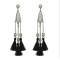 E-4168 3 Style New Bohe Black Diamante Tasser Drop Dangle Pendant Earrings For Women Charm Jewelry