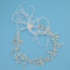 F-0433 Fashion Lace Flowers Crystal Pearl Beads  Hairpin Hair Clip For Women  Bridal Wedding Hair Accessories Jewelry