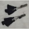 E-4166 2 Colors Bohemian Vintage Silver Tassel Earring Chain Dangle Long Earrings for Women Jewelry