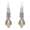 E-4174 3Colors Ethnic Jewelry Bohemian Long Feather Drop Earrings Women Beads Statement Earring Party Jewelry