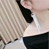 E-4172 2 Color Bohe Style Round Diamante Lace Dangle Drop Pendant Earring For Women Charm Jewelry