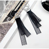 E-4172 2 Color Bohe Style Round Diamante Lace Dangle Drop Pendant Earring For Women Charm Jewelry