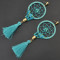 E-4175 4 Color Fashion Boho Long Feather Drop Earrings Gold Plated Tassel Party Dangle Earring Birthday Gift