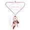 N-6886 Bohemian Retro Bronze Leather Drop Dangle Leaf Bead Charm Necklace for Women Jewelry
