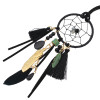 N-6886 Bohemian Retro Bronze Leather Drop Dangle Leaf Bead Charm Necklace for Women Jewelry