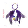 F-0443 Handmade Leather Rope Color Random Feather Headbands Wood Beads Boho Hair Accessories for Women Jewelry