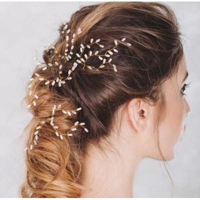 F-0438 3 Pieces/set New Design Fashion Gold Plated Alloy Pearl Hairclip  Handmade Hair Accessory for Women Jewelry