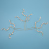 F-0438 3 Pieces/set New Design Fashion Gold Plated Alloy Pearl Hairclip  Handmade Hair Accessory for Women Jewelry