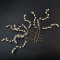 F-0438 3 Pieces/set New Design Fashion Gold Plated Alloy Pearl Hairclip  Handmade Hair Accessory for Women Jewelry