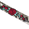N-6887 Fashion Bohemian Red Flower Thread White Velvet Choker Necklaces for Women Party Jewelry Gift
