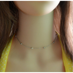 N-6889 Bohemian Gold Silver Metal Color Choker Necklace Women Simple Jewelry Wedding Party Statement Necklace