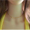 N-6889 Bohemian Gold Silver Metal Color Choker Necklace Women Simple Jewelry Wedding Party Statement Necklace
