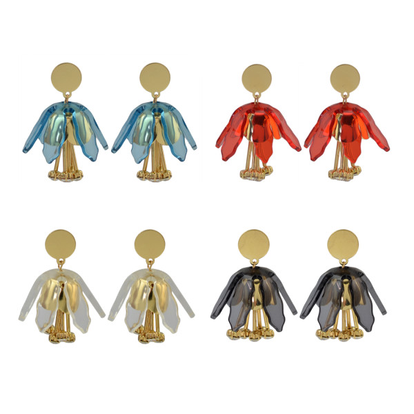 E-4187 The New Large-scale Popular Earrings Personalized Simple Fashion Earrings Korean Retro Alloy Earrings Foreign Trade Accessories