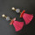E-4193 4 Colors Fashion Pearl Charm Drop Stud Tassel Earring for Women Jewelry