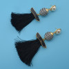 E-4193 4 Colors Fashion Pearl Charm Drop Stud Tassel Earring for Women Jewelry
