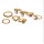 R-1458 8Pcs/Set Vintage Antique Gold Silver Crown Shape Rhinestone Knuckle Midi Finger Rings Set for Women Party Jewelry