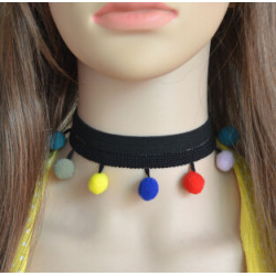 N-6893 Multilayer Chokers Necklaces For Women Geometric Round Ball Pendant Necklace Collares Fashion Jewelry 2017