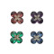 P-0381 4Color European Style Fashion Brooch Charm Crystal Rhinestone Flower Pins Brooches For Women Jewelry