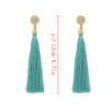 E-4194 4Colors Bohemian Fringe Long Tassel Drop Earrings for Women Fashion Party Jewelry