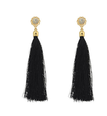 E-4194 4Colors Bohemian Fringe Long Tassel Drop Earrings for Women Fashion Party Jewelry