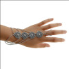 B-0858 Fashion Bohemian Style Flower Pendant Silver Chain Bracelet Charm Bracelets for women