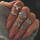 R-1468 7pcs/set Fashion Vintage Silver Gold plated Knuckle Nail Midi Ring for Women Jewelry