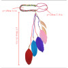 F-0447 Bohemian Woven Rope Colorful Feather Headbands Festival Hippie Headdress Hair Accessories Jewelry