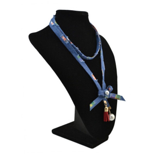 N-6902 New Fashion Vintage Jewelry Set Gold Plated Bow Pearl Pendant Necklace Earrings Set for Women