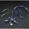 N-6902 New Fashion Vintage Jewelry Set Gold Plated Bow Pearl Pendant Necklace Earrings Set for Women
