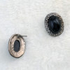E-2083 European style Gun Black Alloy  Simple Stud Earring For Women Jewelry
