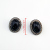 E-2083 European style Gun Black Alloy  Simple Stud Earring For Women Jewelry
